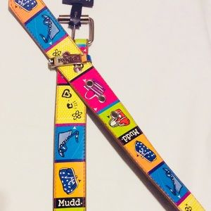 Mudd Leather XL Belt Multicolor Ladies